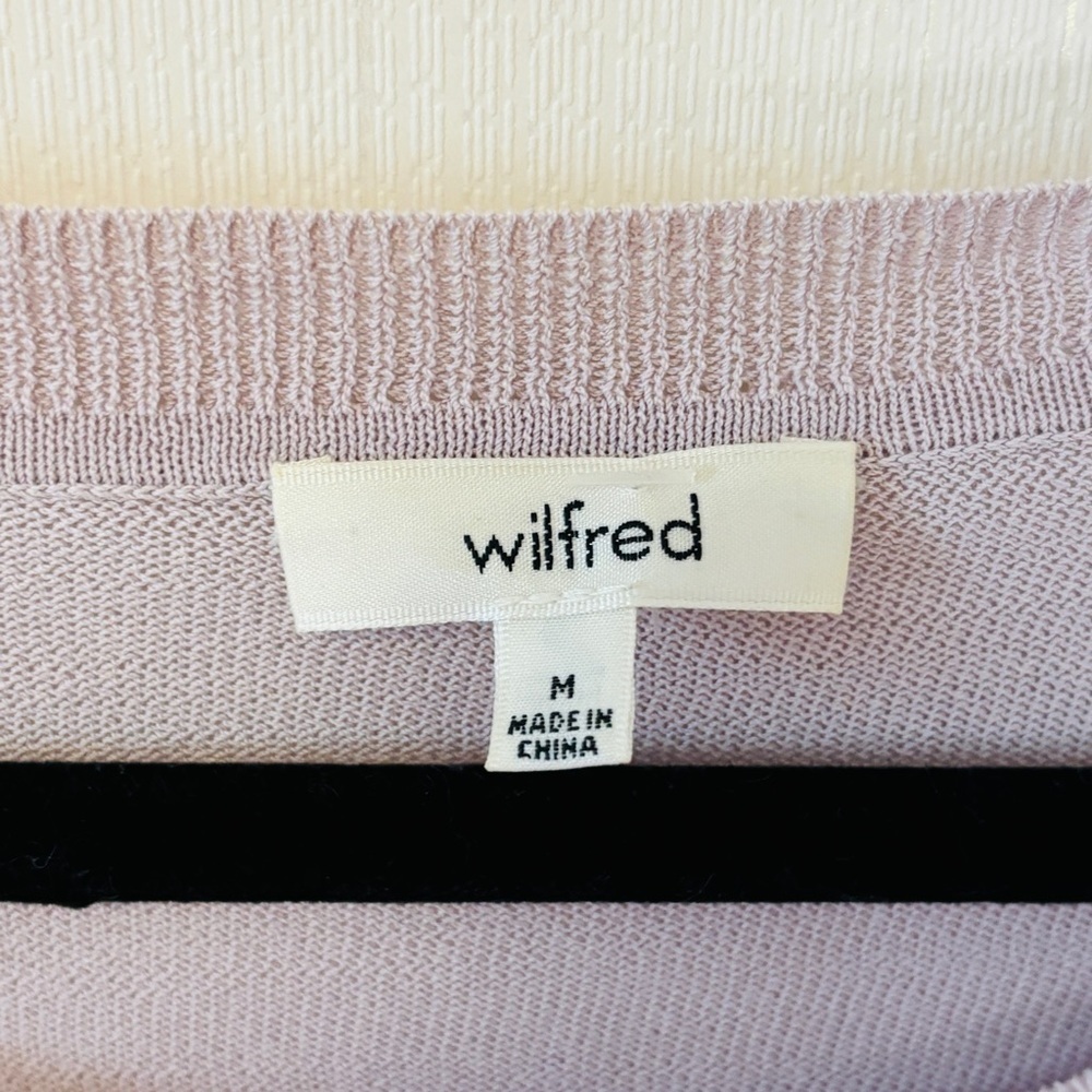 Aritzia Wilfred Merino Wool Sweater Purple Lilac Medium - Picture 5 of 9